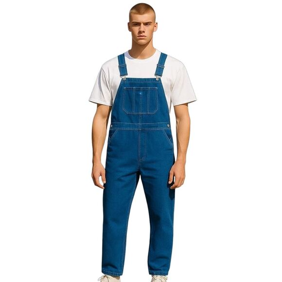 Liberty Farm Garden Work Denim Overalls Size 46 x 28 Carpenter Bibs Utility EUC - Picture 1 of 10